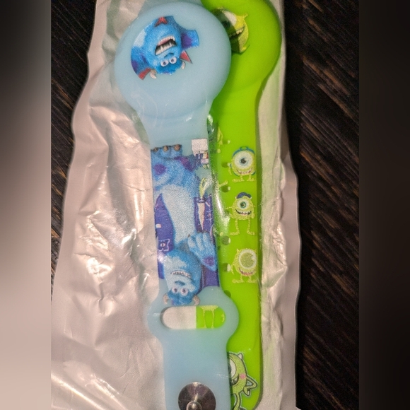 NWT AirTag Bracelet for Kids - 2 pack Monsters Inc Blue and Green - Picture 7 of 10